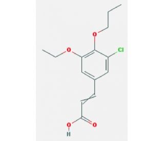 3-(3-chloro-5-ethoxy-4-propoxyphenyl)acrylic acid - chemical structure image