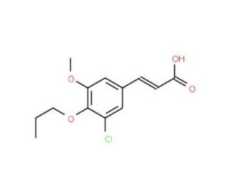 3-(3-chloro-5-methoxy-4-propoxyphenyl)acrylic acid - chemical structure image