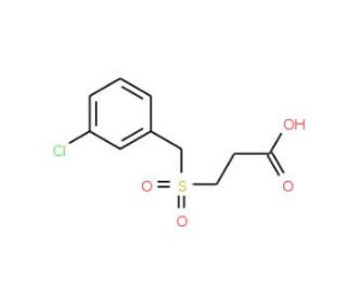 3-(3-Chloro-phenylmethanesulfonyl)-propionic acid - chemical structure image