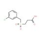 3-(3-Chloro-phenylmethanesulfonyl)-propionic acid - chemical structure image