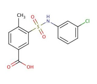 3-(3-Chloro-phenylsulfamoyl)-4-methyl-benzoic acid - chemical structure image
