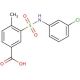 3-(3-Chloro-phenylsulfamoyl)-4-methyl-benzoic acid - chemical structure image