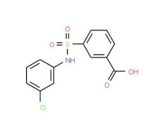 3-(3-Chloro-phenylsulfamoyl)-benzoic acid - chemical structure image