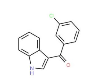 3-(3-Chlorobenzoyl)indole (CAS 405275-16-3) - chemical structure image