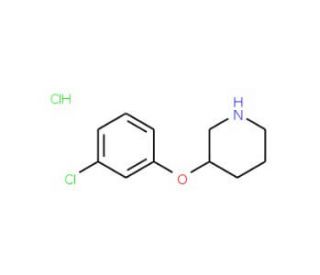 3-(3-Chlorophenoxy)piperidine hydrochloride - chemical structure image