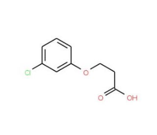 3-(3-Chlorophenoxy)propionic acid (CAS 7170-50-5) - chemical structure image