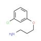 [3-(3-Chlorophenoxy)propyl]amine (CAS 116753-50-5) - chemical structure image