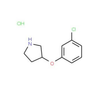 3-(3-Chlorophenoxy)pyrrolidine hydrochloride (CAS 28491-00-1) - chemical structure image