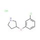3-(3-Chlorophenoxy)pyrrolidine hydrochloride (CAS 28491-00-1) - chemical structure image
