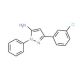 3-(3-chlorophenyl)-1-phenyl-1H-pyrazol-5-amine (CAS 1006463-99-5) - chemical structure image