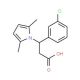 3-(3-Chlorophenyl)-3-(2,5-dimethyl-1H-pyrrol-1-yl)propanoic acid - chemical structure image