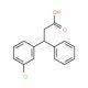 3-(3-Chlorophenyl)-3-phenylpropanoic acid - chemical structure image