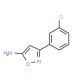 3-(3-Chlorophenyl)-5-isoxazolamine (CAS 86685-95-2) - chemical structure image