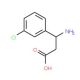 3-(3-chlorophenyl)-DL-beta-alanine (CAS 68208-21-9) - chemical structure image