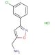[3-(3-Chlorophenyl)isoxazol-5-yl]methylamine hydrochloride (CAS 885273-50-7) - chemical structure image