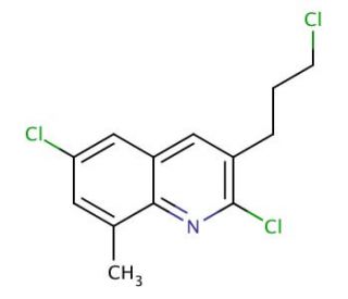 3-(3-chloropropyl)-2,6-dichloro-8-methylquinoline (CAS 948292-01-1) - chemical structure image