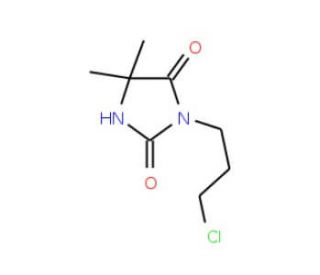 3-(3-chloropropyl)-5,5-dimethylimidazolidine-2,4-dione - chemical structure image