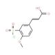 3-[3-(chlorosulfonyl)-4-methoxyphenyl]prop-2-enoic acid - chemical structure image