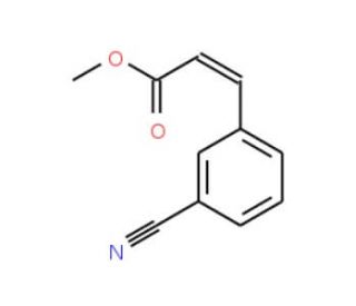 3-(3-Cyano-phenyl)-acrylic acid methyl ester (CAS 52116-81-1) - chemical structure image
