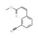3-(3-Cyano-phenyl)-acrylic acid methyl ester (CAS 52116-81-1) - chemical structure image