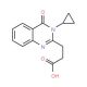 3-(3-cyclopropyl-4-oxo-3,4-dihydroquinazolin-2-yl)propanoic acid - chemical structure image