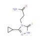 3-(3-cyclopropyl-5-mercapto-4H-1,2,4-triazol-4-yl)propanamide - chemical structure image