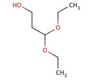 3,3-Diethoxy-1-propanol (CAS 16777-87-0) - chemical structure image