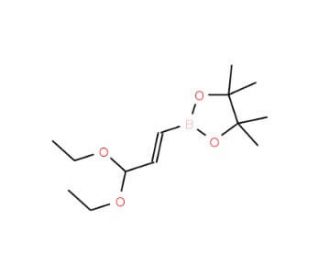 3,3-Diethoxy-1-propenylboronic acid pinacol ester (CAS 153737-25-8) - chemical structure image