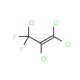 3,3-Difluoro-1,1,2,3-tetrachloropropene (CAS 431-50-5) - chemical structure image