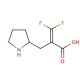 3,3-Difluoro-2-(2-pyrrolidinylmethyl)acrylic acid (CAS 870703-86-9) - chemical structure image