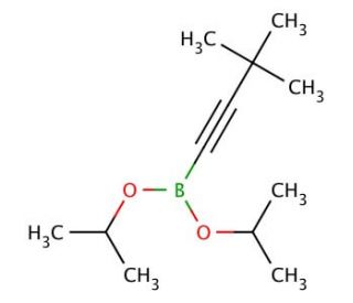 (3,3-Dimethyl-1-butynyl)boronic acid diisopropyl ester (CAS 121021-24-7) - chemical structure image