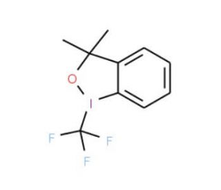 3,3-Dimethyl-1-(trifluoromethyl)-1,2-benziodoxole (CAS 887144-97-0) - chemical structure image