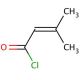 3,3-Dimethylacryloyl chloride 的分子结构, CAS编号: 3350-78-5 3,3-Dimethylacryloyl chloride (CAS 3350-78-5) - chemical structure image