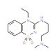 3-[3-(Dimethylamino)propylamino]-4-ethyl-4H-1,2,4-benzothiadiazin-1,1-dioxide - chemical structure image