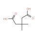 3,3-Dimethylglutaric acid (CAS 4839-46-7) - chemical structure image