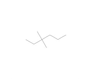 3,3-Dimethylhexane (CAS 563-16-6) - chemical structure image