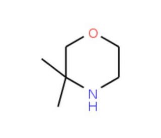 3,3-dimethylmorpholine (CAS 59229-63-9) - chemical structure image