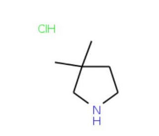 3,3-Dimethylpyrrolidine hydrochloride (CAS 792915-20-9) - chemical structure image
