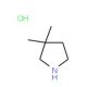 3,3-Dimethylpyrrolidine hydrochloride (CAS 792915-20-9) - chemical structure image
