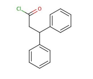 3,3-Diphenylpropionyl Chloride (CAS 37089-77-3) - chemical structure image