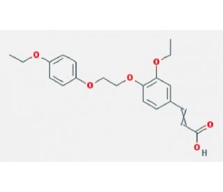3-{3-Ethoxy-4-[2-(4-ethoxy-phenoxy)-ethoxy]-phenyl}-acrylic acid - chemical structure image