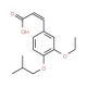 3-(3-Ethoxy-4-isobutoxy-phenyl)-acrylic acid - chemical structure image
