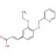 3-[3-ethoxy-4-(pyridin-2-ylmethoxy)phenyl]prop-2-enoic acid - chemical structure image