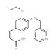 3-[3-ethoxy-4-(pyridin-3-ylmethoxy)phenyl]prop-2-enoic acid - chemical structure image
