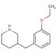 3-(3-Ethoxy-benzyl)-piperidine (CAS 955287-94-2) - chemical structure image