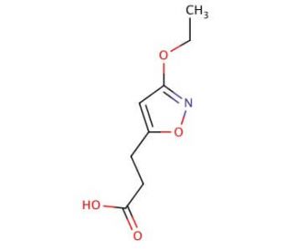 3-(3-Ethoxy-isoxazol-5-yl)-propionic acid - chemical structure image