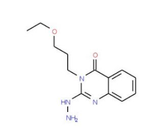 3-(3-ethoxypropyl)-2-hydrazinoquinazolin-4(3H)-one - chemical structure image