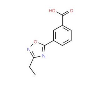 3-(3-Ethyl-1,2,4-oxadiazol-5-yl)benzoic acid - chemical structure image