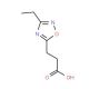 3-(3-Ethyl-[1,2,4]oxadiazol-5-yl)-propionic acid - chemical structure image
