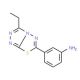 3-(3-Ethyl-[1,2,4]triazolo[3,4-b][1,3,4]-thiadiazol-6-yl)-phenylamine - chemical structure image